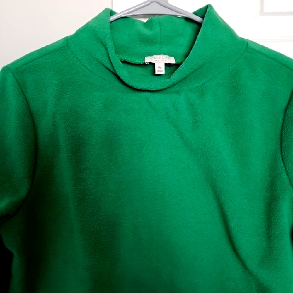 Green Talbots  turtleneck sweater